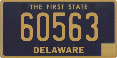 DE license plate 60563