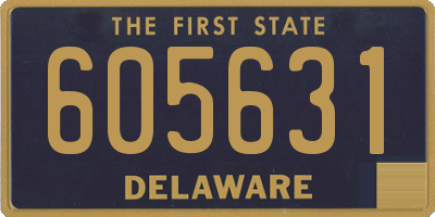 DE license plate 605631