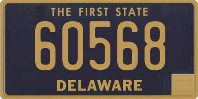 DE license plate 60568