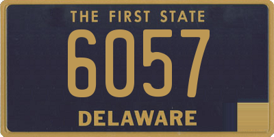 DE license plate 6057