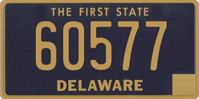 DE license plate 60577