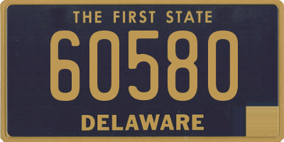DE license plate 60580