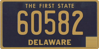 DE license plate 60582