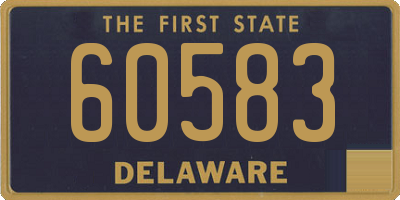 DE license plate 60583