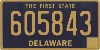 DE license plate 605843