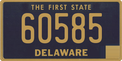 DE license plate 60585