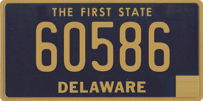 DE license plate 60586