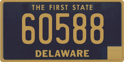 DE license plate 60588