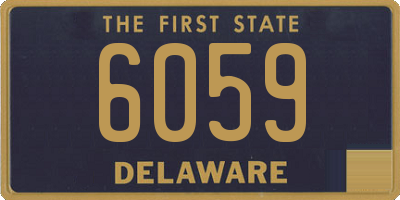 DE license plate 6059