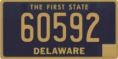 DE license plate 60592