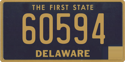 DE license plate 60594