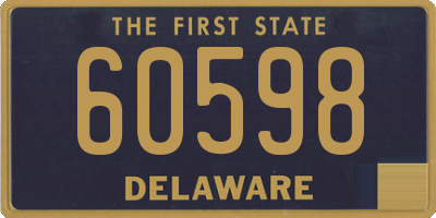 DE license plate 60598