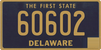 DE license plate 60602