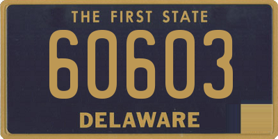 DE license plate 60603