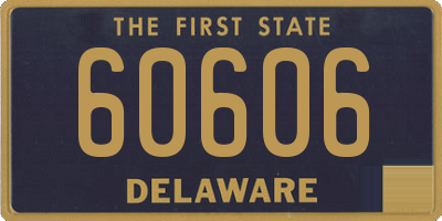 DE license plate 60606