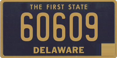 DE license plate 60609
