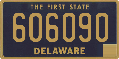 DE license plate 606090