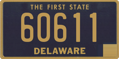 DE license plate 60611