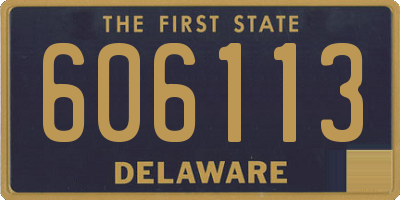 DE license plate 606113