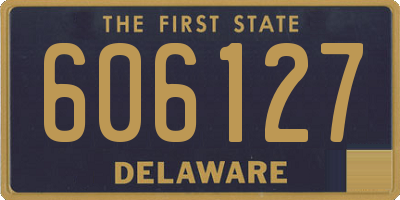 DE license plate 606127