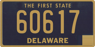 DE license plate 60617