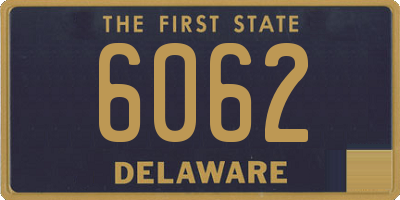 DE license plate 6062