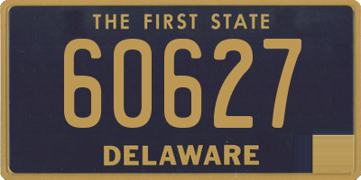 DE license plate 60627