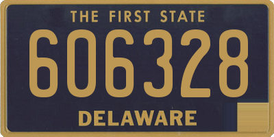 DE license plate 606328