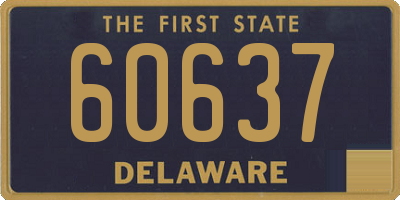 DE license plate 60637