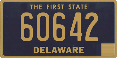 DE license plate 60642