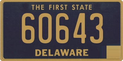 DE license plate 60643