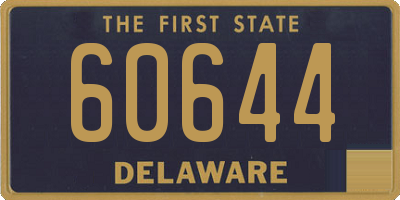 DE license plate 60644