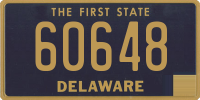 DE license plate 60648