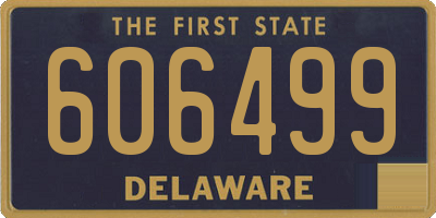 DE license plate 606499