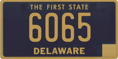 DE license plate 6065