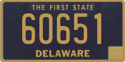 DE license plate 60651