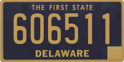 DE license plate 606511