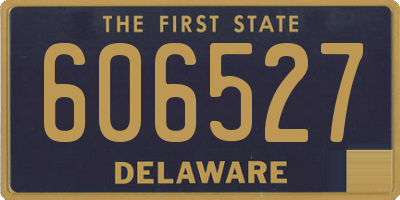 DE license plate 606527