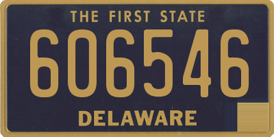 DE license plate 606546