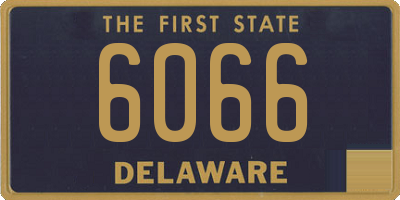 DE license plate 6066