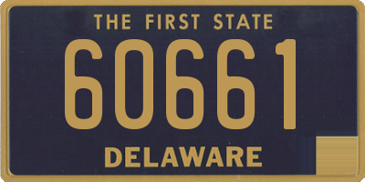 DE license plate 60661