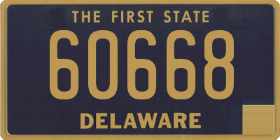 DE license plate 60668