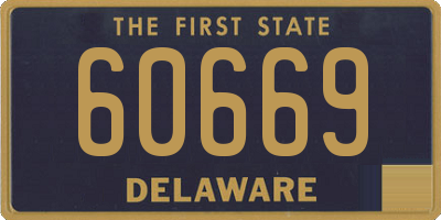 DE license plate 60669