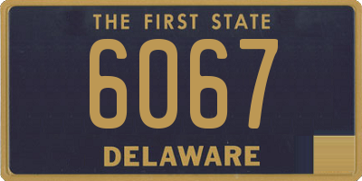 DE license plate 6067