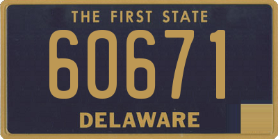 DE license plate 60671