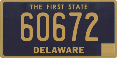 DE license plate 60672