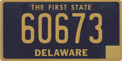 DE license plate 60673