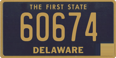 DE license plate 60674