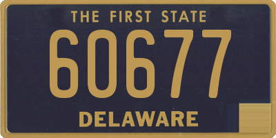 DE license plate 60677