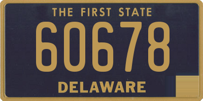 DE license plate 60678